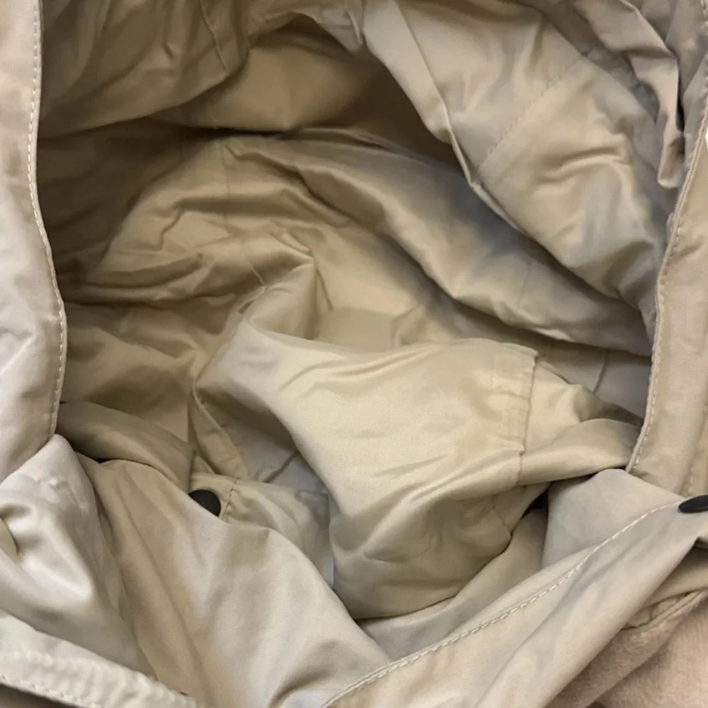Lands End AquaCheck Insulated Jacket Tan Waterproof Coat XXL 50-52 NWOT